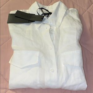Long sleeve cotton button up dress shirt